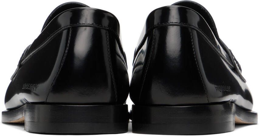 Burberry Black Coin Detail Loafers