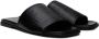 Burberry Black Embossed Sandals - Thumbnail 4