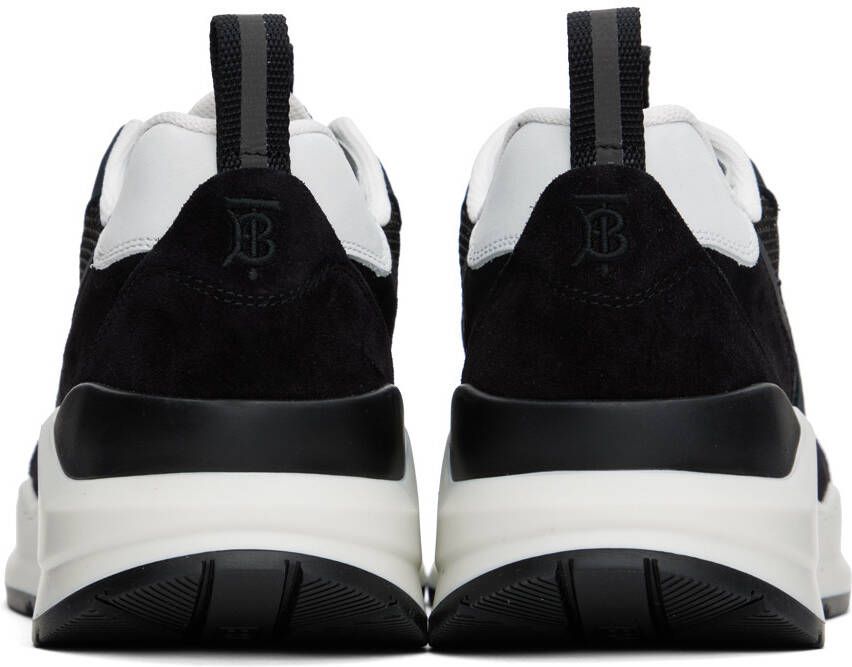 Burberry Black Logo Embossed Sneakers
