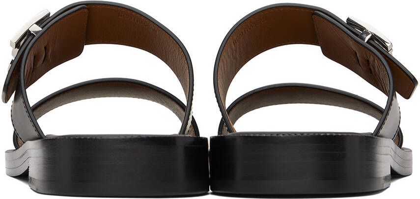Burberry Black Monogram Motif Sandals
