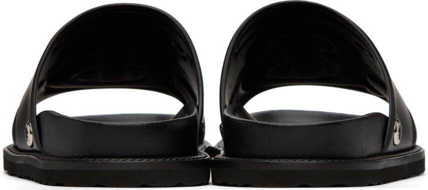 Burberry Black Motif Sandals