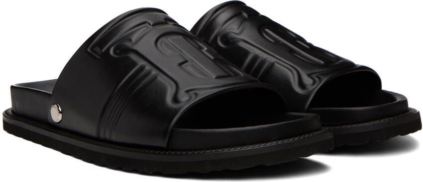 Burberry Black Motif Sandals