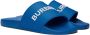 Burberry Blue Embossed Slides - Thumbnail 4