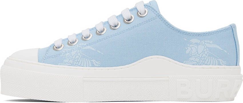 Burberry Blue Lace-Up Sneakers