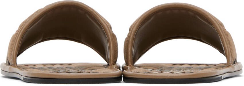 Burberry Brown Alixa Flat Sandals