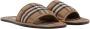 Burberry Brown Alixa Flat Sandals - Thumbnail 4