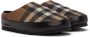 Burberry Brown & Beige Northaven Check Slippers - Thumbnail 4