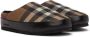 Burberry Brown & Beige Northaven Check Slippers - Thumbnail 4