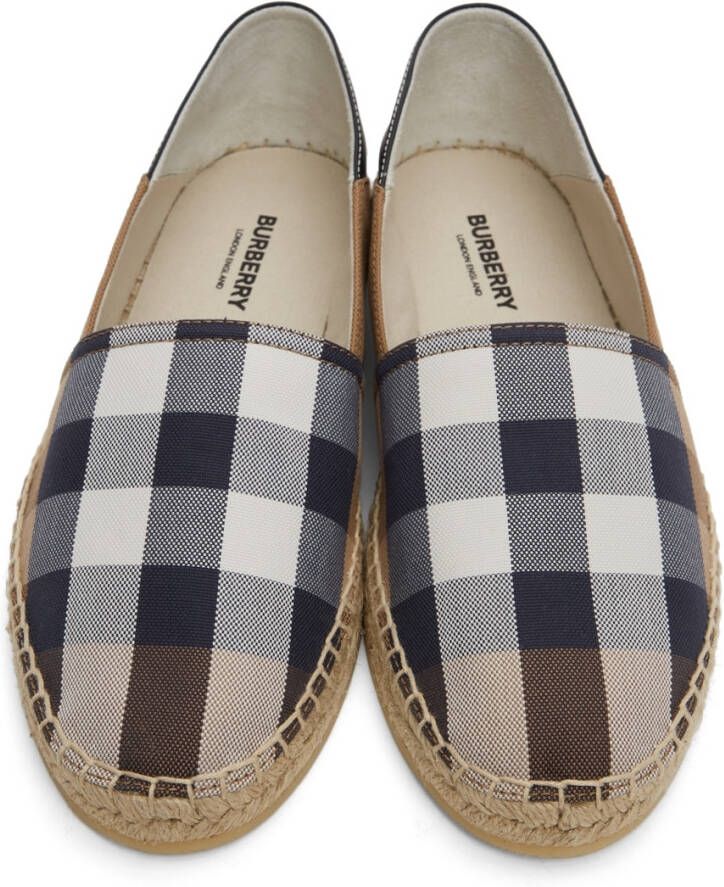 Burberry Brown Check Espadrilles