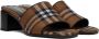 Burberry Brown Check Mules - Thumbnail 4