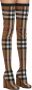 Burberry Brown Check Over-The-Knee Boots - Thumbnail 4