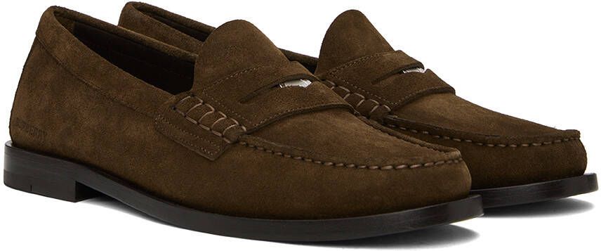 Burberry Brown Coin Detail Loafers