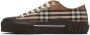 Burberry Brown Cotton Check Sneakers - Thumbnail 3
