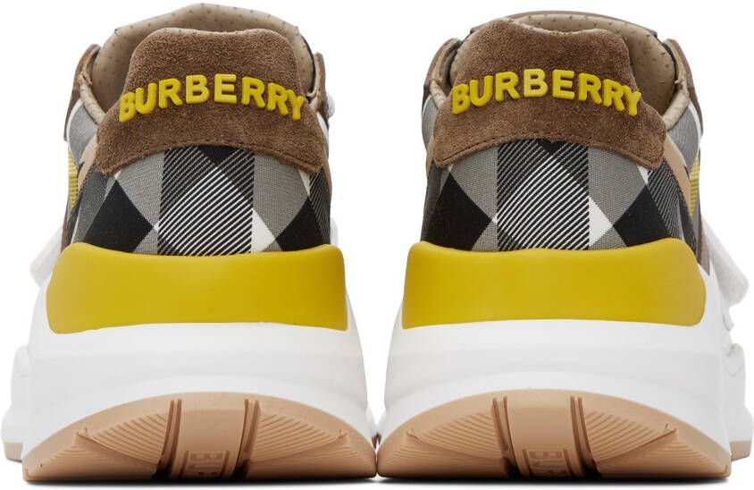 Burberry Brown Ramsey Check Sneakers