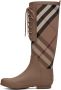 Burberry Brown Vintage Check Boots - Thumbnail 3