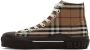 Burberry Brown Vintage Check High-Top Sneakers - Thumbnail 3