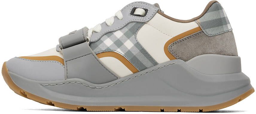 Burberry Gray Check Sneakers