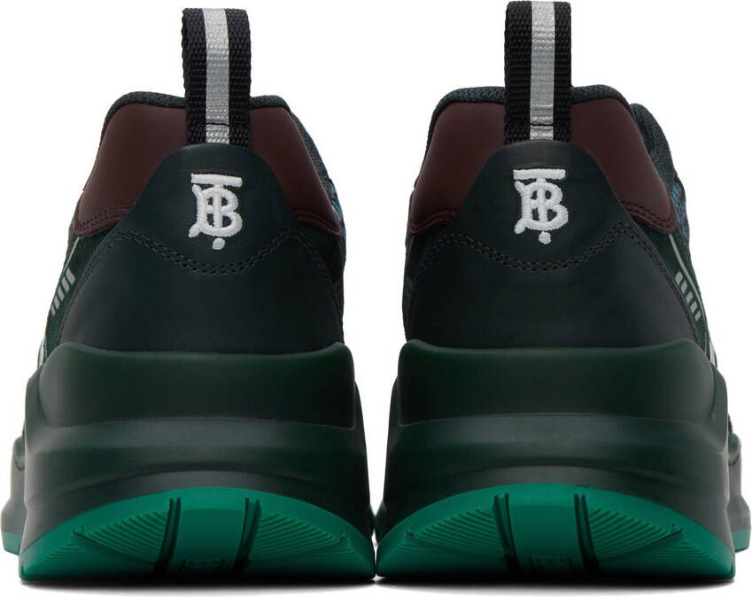 Burberry Green Embossed Sneakers