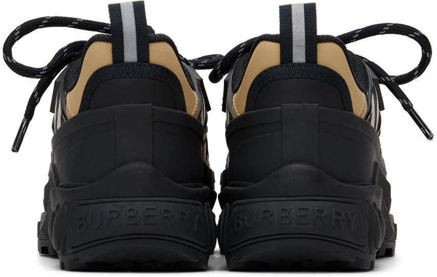 Burberry Kids Beige & Black Vintage Check Sneakers