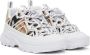 Burberry Kids Beige & White Vintage Check Sneakers - Thumbnail 4