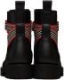 Burberry Kids Black Icon Stripe Bow Boots - Thumbnail 2