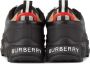Burberry Kids Black Leather Vintage Check Sneakers - Thumbnail 2