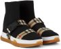 Burberry Kids Buckled Strap Union Sock Sneakers - Thumbnail 4