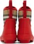 Burberry Kids Red Vintage Check Rain Boots - Thumbnail 2