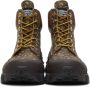 Burberry Leather Contrast Sole Monogram Print Lace-Up Boots - Thumbnail 2