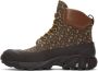Burberry Leather Contrast Sole Monogram Print Lace-Up Boots - Thumbnail 3
