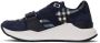 Burberry Navy Check Sneakers - Thumbnail 3