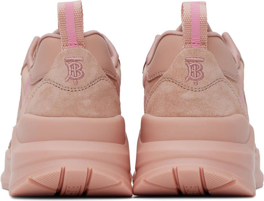 Burberry Pink Embossed Sneakers