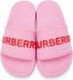 Burberry Pink Furley Slides - Thumbnail 5
