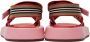 Burberry Pink Icon Stripe Sandals - Thumbnail 4