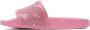 Burberry Pink Monogram Furley Slides - Thumbnail 3