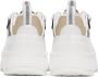 Burberry White & Beige Check Arthur Sneakers - Thumbnail 4