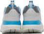 Burberry White & Blue Print Sneakers - Thumbnail 2