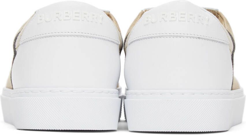Burberry White Check Arthur Sneakers