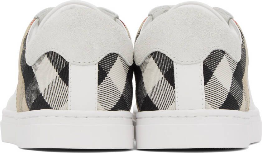 Burberry White House Check Sneakers