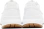 Burberry White Perforated Low-Top Sneakers - Thumbnail 2