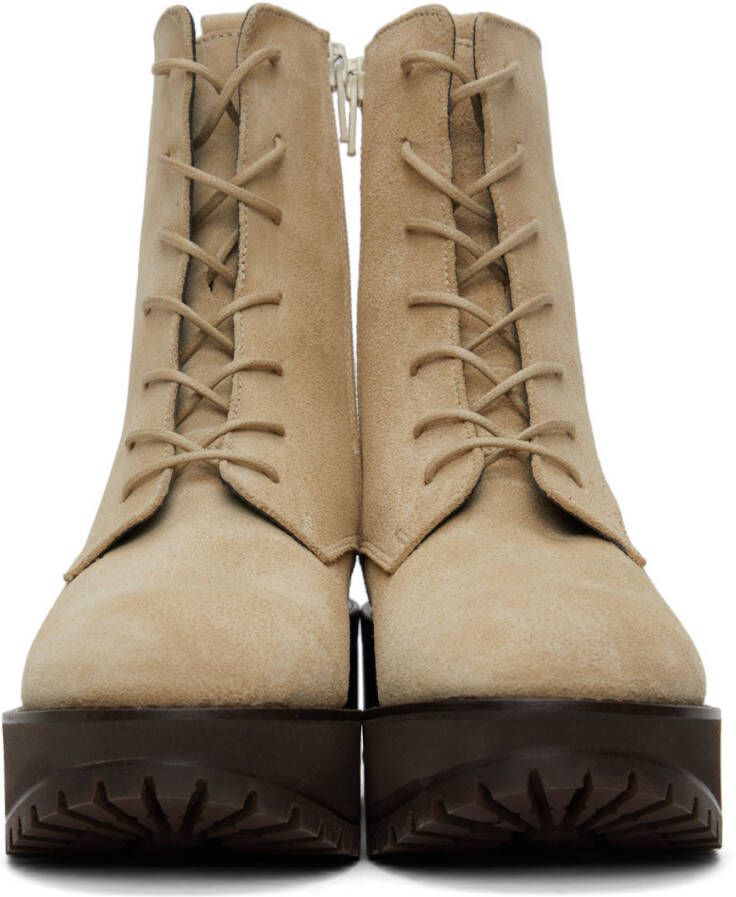 BY FAR Beige Cobain Boots