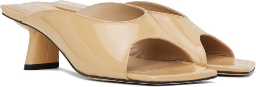 BY FAR Beige Huston Heeled Sandals