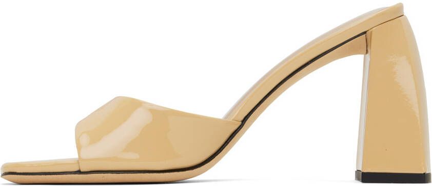 BY FAR Beige Michele Heeled Sandals