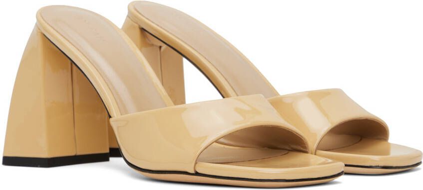 BY FAR Beige Michele Heeled Sandals