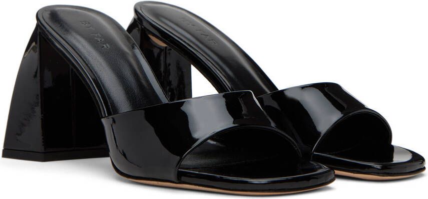 BY FAR Black Michele Heeled Sandals