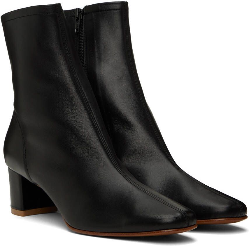 BY FAR Black Sofia Ankle Boots