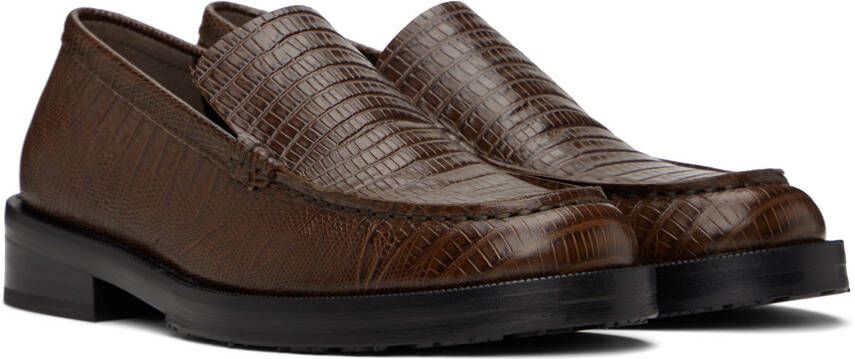 BY FAR Brown Rafael Loafers