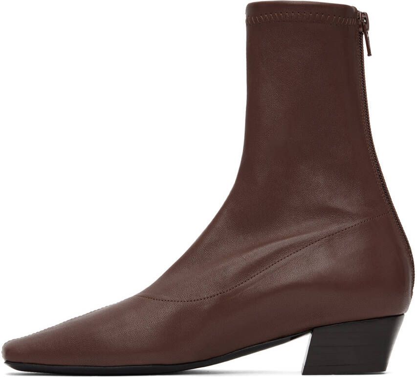 BY FAR Burgundy Colette 22 Boots