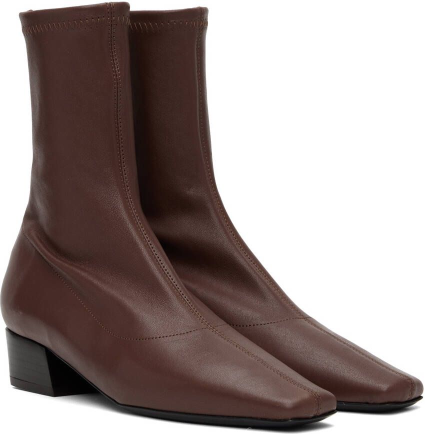 BY FAR Burgundy Colette 22 Boots