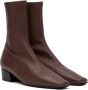 BY FAR Burgundy Colette 22 Boots - Thumbnail 4